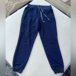 FIGS Scrubs Joggers, Navy Blue (women’s) Size Large. New